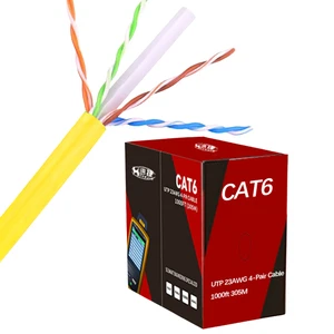 For Ugreen 100% Copper Outdoor Cat6 Utp Cable 305m PVC Jacket 100meter Cat6 Reel Direct From China Manufacturer for Bulk Supply