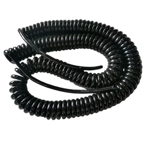 Wholesale 2 3 4 5 6 7 Core PVC PU Extension Spiral Cable Cord Coiled Coil Wire Cable