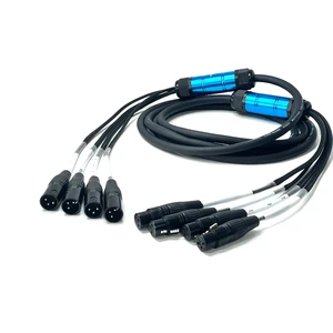 Multi-channel XLR Audio Signal Cable 4-way Stage Lighting Signal Sound Microphone Multi-core Channel Connection Cable