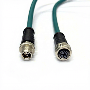 XXD M12.8PX Industrial Ethernet Cable for Camera PVC Jacket Copper Stranded Conductor RJ45 CAT6 ISO9001/ROHS/CE Certified IP67