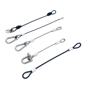 Custom High Quality 1.5mm Stainless Steel Wire Rope Cable With Eyelet Terminal Tube Crimp Cable Lug Wire Rope Sling Assembly