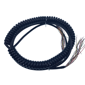 MPG spiral cable manual pulse generator cable 17 cores 21 cores rotary encoder cable
