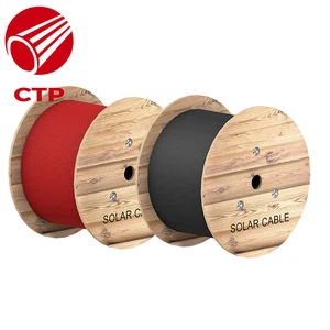 High Quality XLPE High Voltage DC Solar Cable 4mm 6mm 10mm Customized Aluminum Power Station Solar Panel Factory Direct Supply