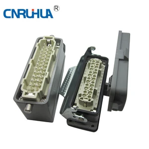 16pins 10pins 12pins 24 Pins Industrial Cable Robot Mechanic Rail Transit Equipment Industrial Modular Heavy Duty Connector