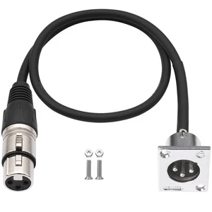 Audio Cable Plug and Play 3Pin XLR Male to D-type XLR Female for Stage Sound