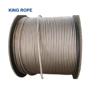 High Quality 6x36+IWRC / 6x26+IWRC Galvanized Steel Wire Rope 18-32mm Welding Lifting Cable