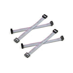 2.54mm IDC Ribbon Cable 10P Finished Gray Cable IDC Red Edge Gray Cable