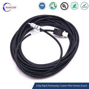 Servo Motor Power Cable WSC-P06P05-W 4Pin Shielded PVC Wiring Harness for PLC Encoder Feedback Signal Transmission