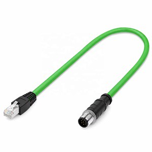 Outdoor Profinet EtherCAT RJ-45 Cat6 Cat6A SFTP Shielded Rugged Industrial PoE Ethernet Cable for Robotics Sensors