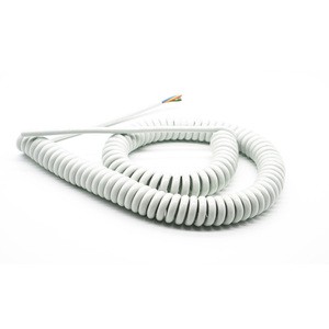 6x22AWG Flexible Curly Cord and Can Stretch or Retract Spring Wire Spiral Cable