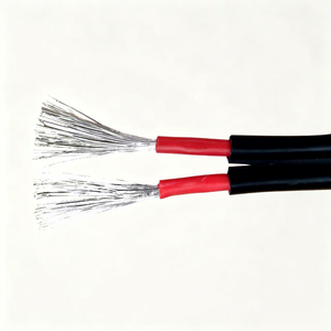 UV Resistant Halogen Free Stranded Twin Core Solar PV Cable 6mm2 DC 1800V Tinned Copper Wire Solar Panel System Installation