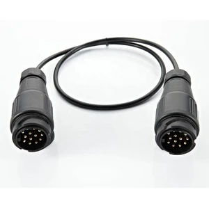 Heavy Duty 13pin Plug to 13pin Plug Trailer Connector Cable Spring TPU Travel Trailer Power Cable