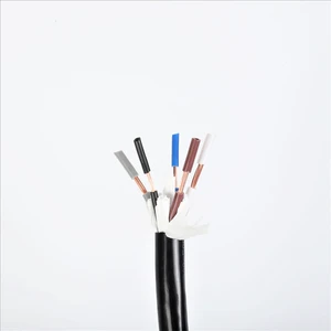 Industrial Robot Special Wire RVV PVC Sheathed Flexible 5 Core 2.5mm2 Pure Copper Stranded Tough Sheath Wire for Machine Cable