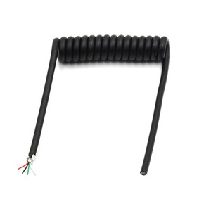 Multi Core Spring Spiral Cable 6 Core Electrical Coiled Wire for Electronics Industrial Machinery