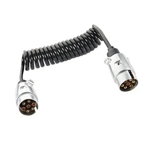 Trailer Electric 7Pin Tractor Wire Harness Truck Spiral Coiled Wiring Extension Trailer Cable