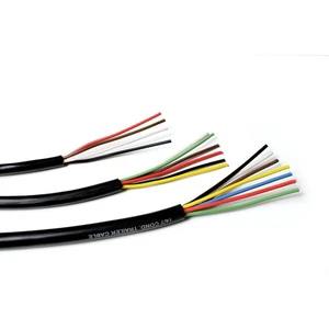7 Conductor Trailer Cable, 10-12-14 AWG GPT, Color Coded PVC Wires
