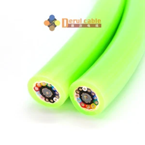 PUR Sheathed Pipe Inspection Robot Camera Cable Abrasion Resistant Power Cable