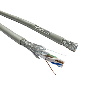 Cat6 SFTP Ethernet Cable Oxygen Free Copper Conductor 23awg LSZH Jacket Industrial Grade 500m High Temperature Resistant