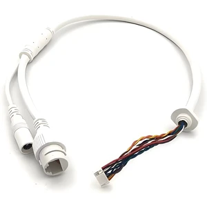 High Quality PVC Insulated Flexible 10PIN IPC Cable Simple Design 350mm Wiring Harness for CCTV Security Camera