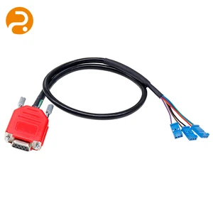 DB9 3-Pin Copper Terminal Serial Cable High Stability Industrial Communication for PLC HMI Sensors CNC Machines Control Systems