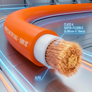 PrimePro 1500V DC ESS Battery Cable RAL 2003 Orange TUV Certified Class 6 Super Flexible Tinned Copper Energy Storage System