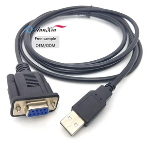 Industrial Grade DB9 RS232 9 Pin Serial Cable Male to Female Extension Shielded Pure Copper for PLC CNC Automation