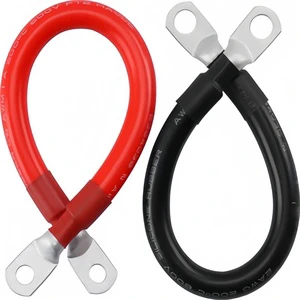 8 AWG 1*10mm Bare Copper DC Flexible Battery Cable XLPE Insulation Solar Inverters Automotive Terminals Industrial Car -40C