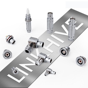 OEM 00S-3S 1 Pin Straight Push Pull Self-locking Circular Connector Coaxial Connectors Compatible with Original Aviation Plug