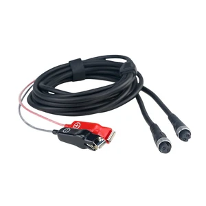 2Pin Electric Fishing Reel Power Cord 2M Battery Cable for Daiwa Seaborg SB800MJ Electric Reel Accessories