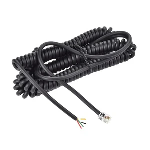 Electrical Wire Manufacturing Plant All Type Tpu Spring Coiiled Spiral Cable Rj 45 8P8C With Sr Dc Cable