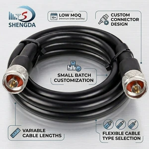 LMR400 Coaxial Cable N Male To N Male RF Connectors Low Loss Pigtail Jumper RF Cable Assembly