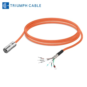 Servo Power Cable S200 6FX3802-5DK32 With Connector Pre-Assembled Power Cable Motor Cable Suitable for Siemens