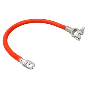 Heavy Duty Battery Pure Copper Wire Cables 2GA/4GA/6GA , Pure Copper / Iron Terminals, 10-78 Inch OEM Battery Cable