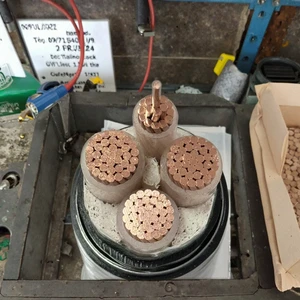 ZC-YJV22 15kV/8.7kV XLPE Insulated PVC Sheathed Copper Core Steel Tape Armored 4 Core 120mm2 Flame Retardant Power Cable
