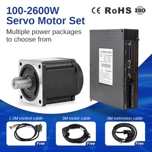 1KW Rated Power Servo Motor Kit Single-Phase 3000rpm Actuator Simulator 3.2N.m 220V AC 60Hz ROHS Waterproof Driving