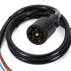 Custom Cable Length 7 Way Trailer Cable Electrical Wire Harness for Trailers