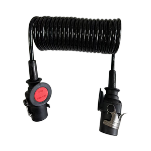 Custom Heavy Duty 7 Way Trailer Cable New Electrical Coiled ABS Wire Spring Towing Wire Parts & Accessories for Trailers
