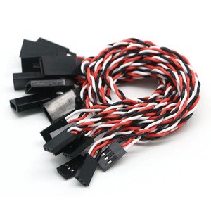 Futaba JR 22AWG Anti-Interference Twisted Cable 35CM/40CM Male to Female Servo Extension Wire for RC Drone & Airplane Parts