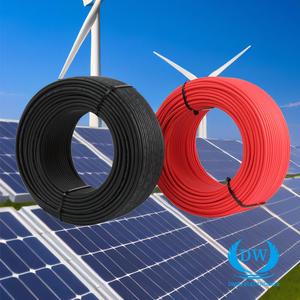 Factory Supply Industrial Stranded Tinned Copper Core Electric Power PV1-F Photovoltaic Pv Solar Cable 4mm