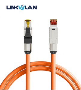 Linkwylan Premium Hi-Speed 10GBit Cat 7 Pre-Assembled Connection Cable 23AWG Pre-Terminated Toolless Field Communication