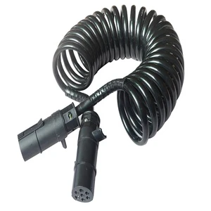 7pins Waterproof Cable Wire IP67 TPU Trailer Spring Wire Sensor Brake Power Connection Wires