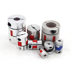 Aluminum Alloy Clamping Coupling Elastic Screw Servo Motor Manufacturer Connector Customizable Shaft Coupling Encoder Coupling