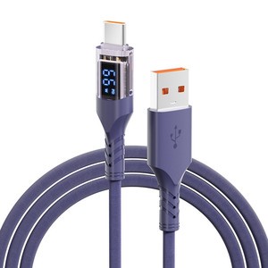 100W USB C to C Cable Fast Charging Type C Data Cable with Digital Display Charger Cord for Camera Laptop