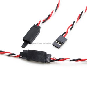 RC Model Servo Extension Cable AM-2003-6/7/8/9/10H FUTABA Connectors with Hook Black/red/white Extension Leads Twisted Wires