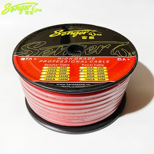 Oxygen-free Copper A+4GA 30M Audio Connection Cable for High-end Audio Equipment. Stage Audio Cable