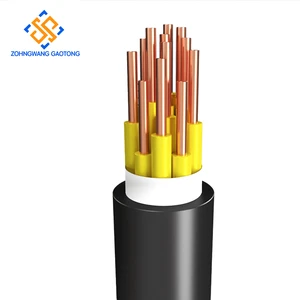 Industrial Control Cable KVV Copper Conductor PVC Insulated Sheathed 5*2.5 mm for PLC Automation Machine Wiring 450/750V