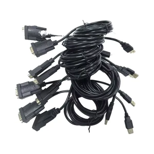 Bespoke 1m 1.8m 3m USB to RS232 9 Pin Serial Adapter Cable Assembly for Industrial PLC CNC Controller Modem Scanner Custom Cable