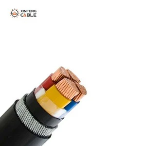 3 4 5 Core 16mm 25mm 35mm Copper Core Electric Wire YJV YJV22 Steel Wire/Tape Armoured PVC/XLPE Underground Power Cable