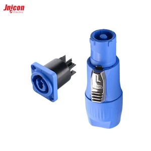 3 Pin Nylon IP65 Waterproof Power Connector Latch Lock 20A 500V for Stage Lighting LED Display Moving Head Light Audio