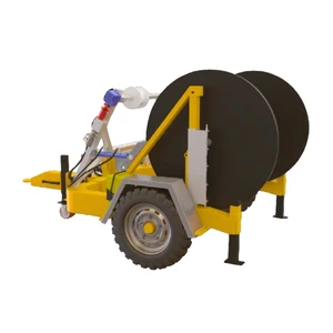 4 Ton Stainless Steel Hydraulic Cable Drum Trailer Turkey Manufacturer for Cable Reel Transport and Installation Heavy Duty